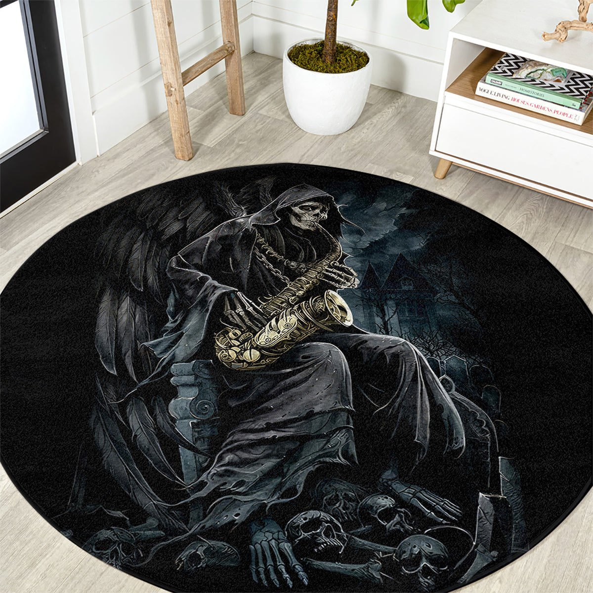 skull-round-carpet-musician-of-death