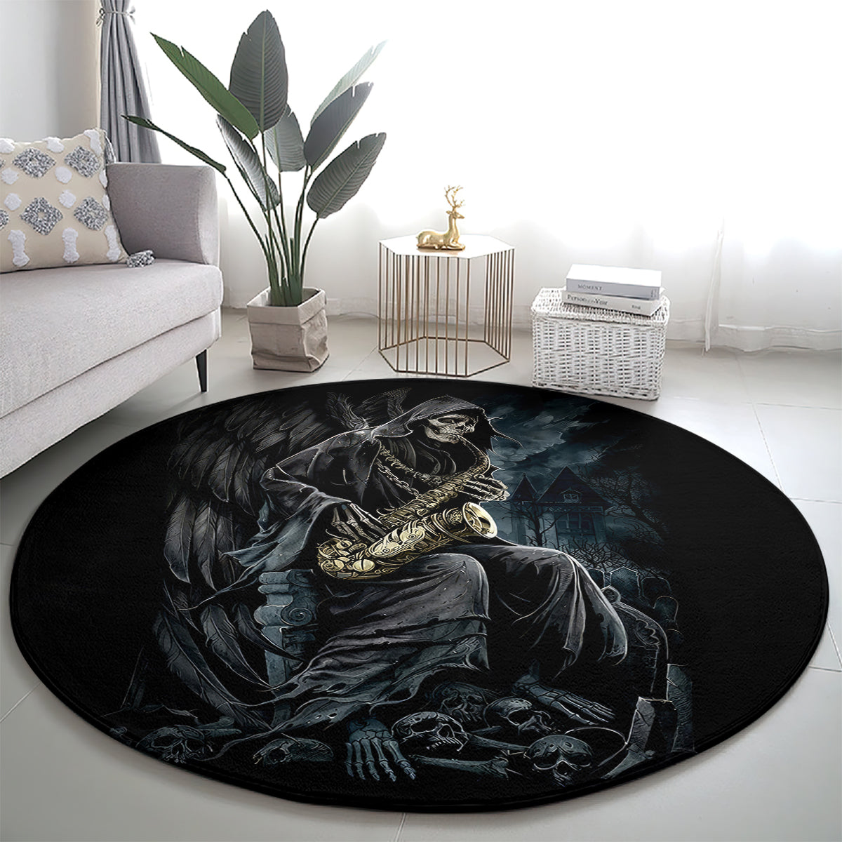 skull-round-carpet-musician-of-death