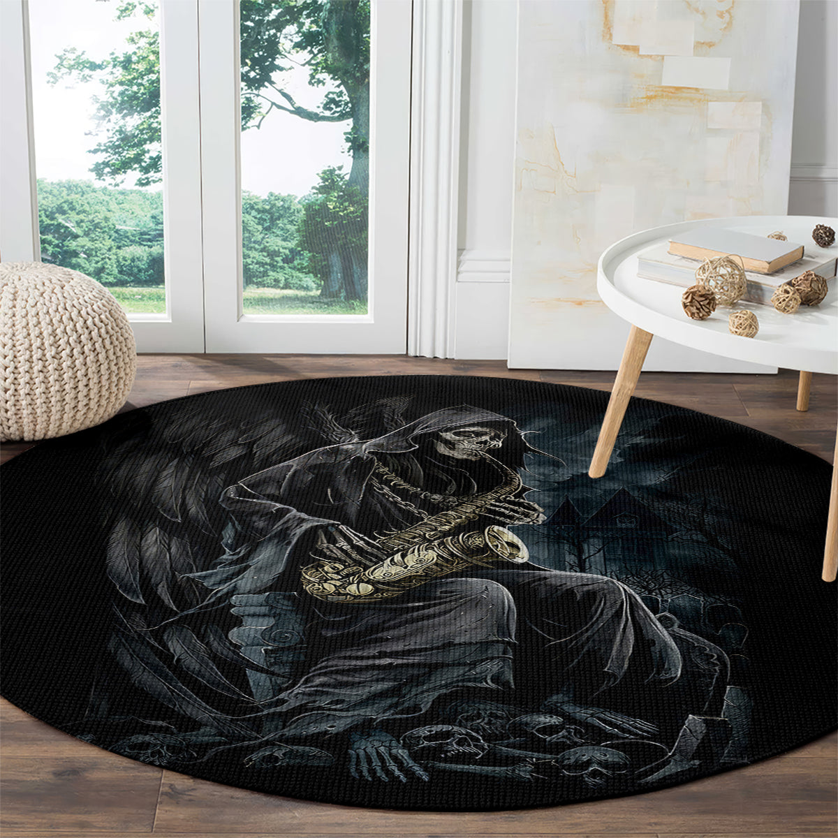 skull-round-carpet-musician-of-death