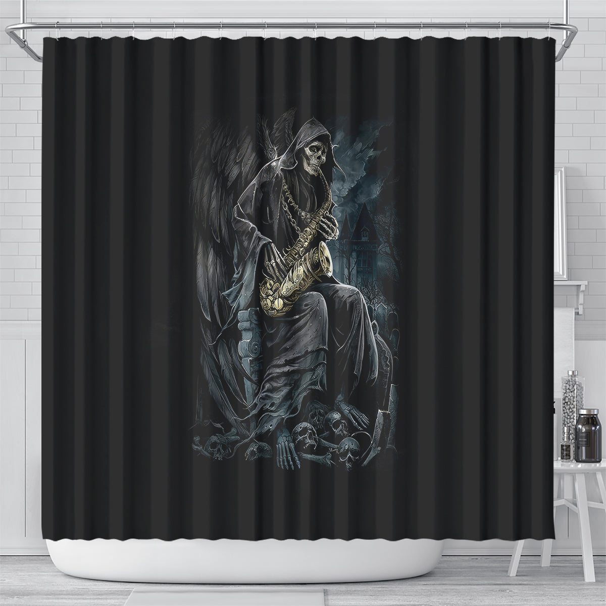 skull-shower-curtain-musician-of-death