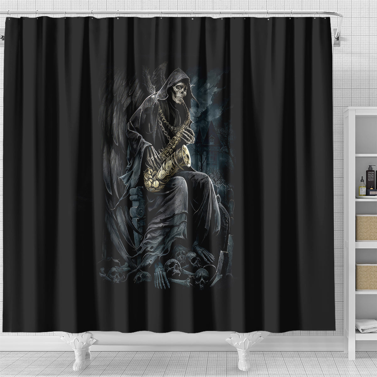 skull-shower-curtain-musician-of-death