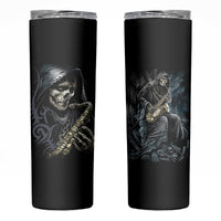 Skull Skinny Tumbler Musician Of Death - Wonder Print Shop