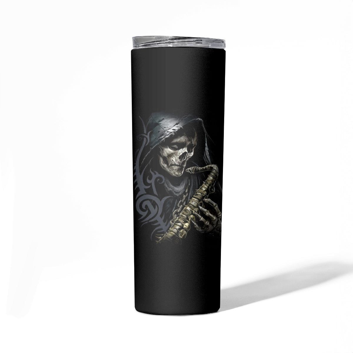Skull Skinny Tumbler Musician Of Death - Wonder Print Shop