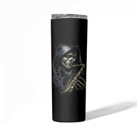 Skull Skinny Tumbler Musician Of Death - Wonder Print Shop