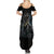 Skull Summer Maxi Dress Musician Of Death - Wonder Print Shop