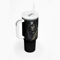 Skull Tumbler With Handle Musician Of Death - Wonder Print Shop
