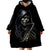 Skull Wearable Blanket Hoodie Musician Of Death - Wonder Print Shop