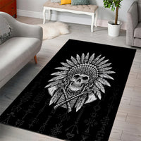 Skull Area Rug Chief Skeleton - Wonder Print Shop