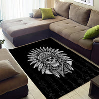 Skull Area Rug Chief Skeleton - Wonder Print Shop