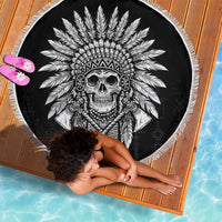 Skull Beach Blanket Chief Skeleton - Wonder Print Shop