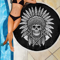 Skull Beach Blanket Chief Skeleton - Wonder Print Shop