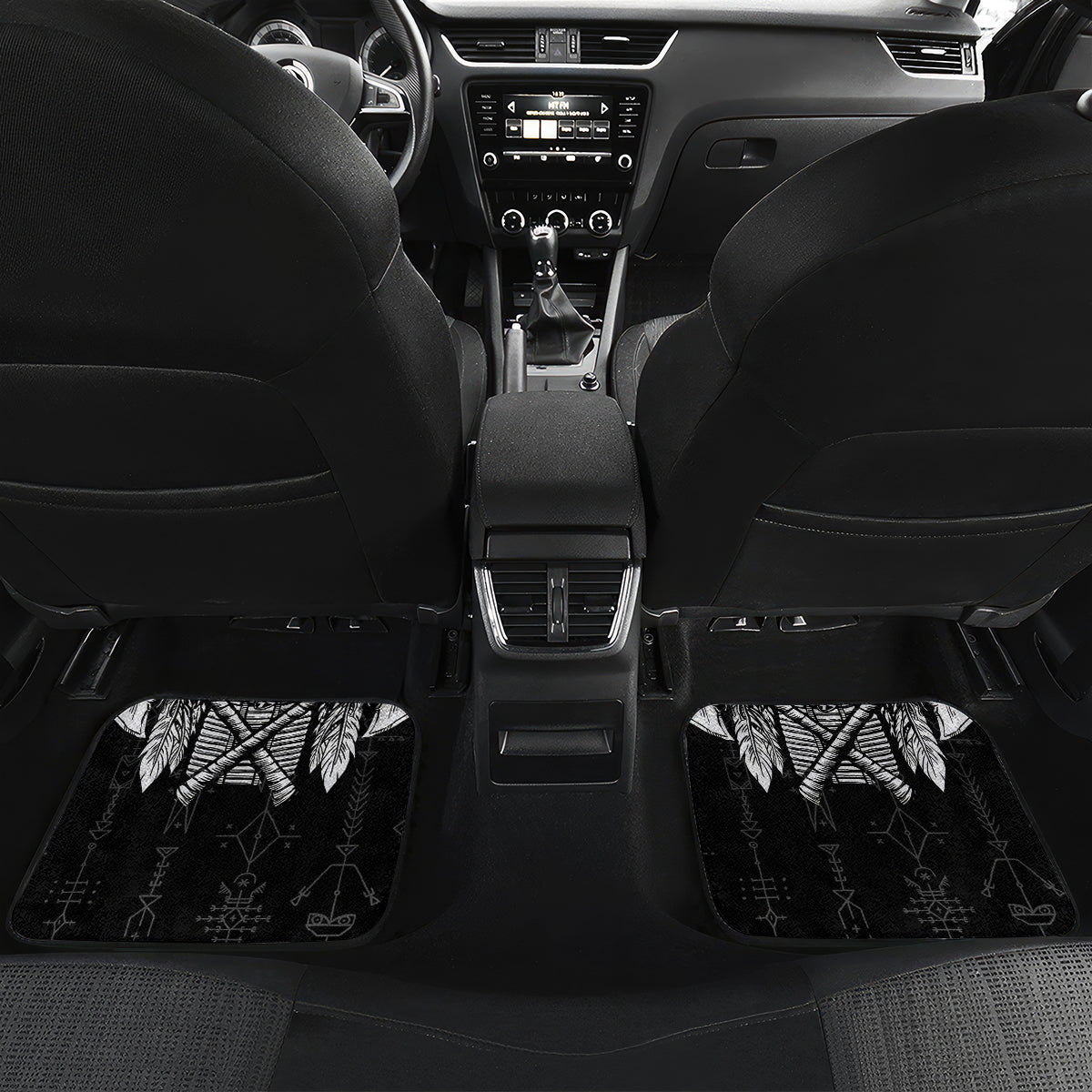 Skull Car Mats Chief Skeleton - Wonder Print Shop