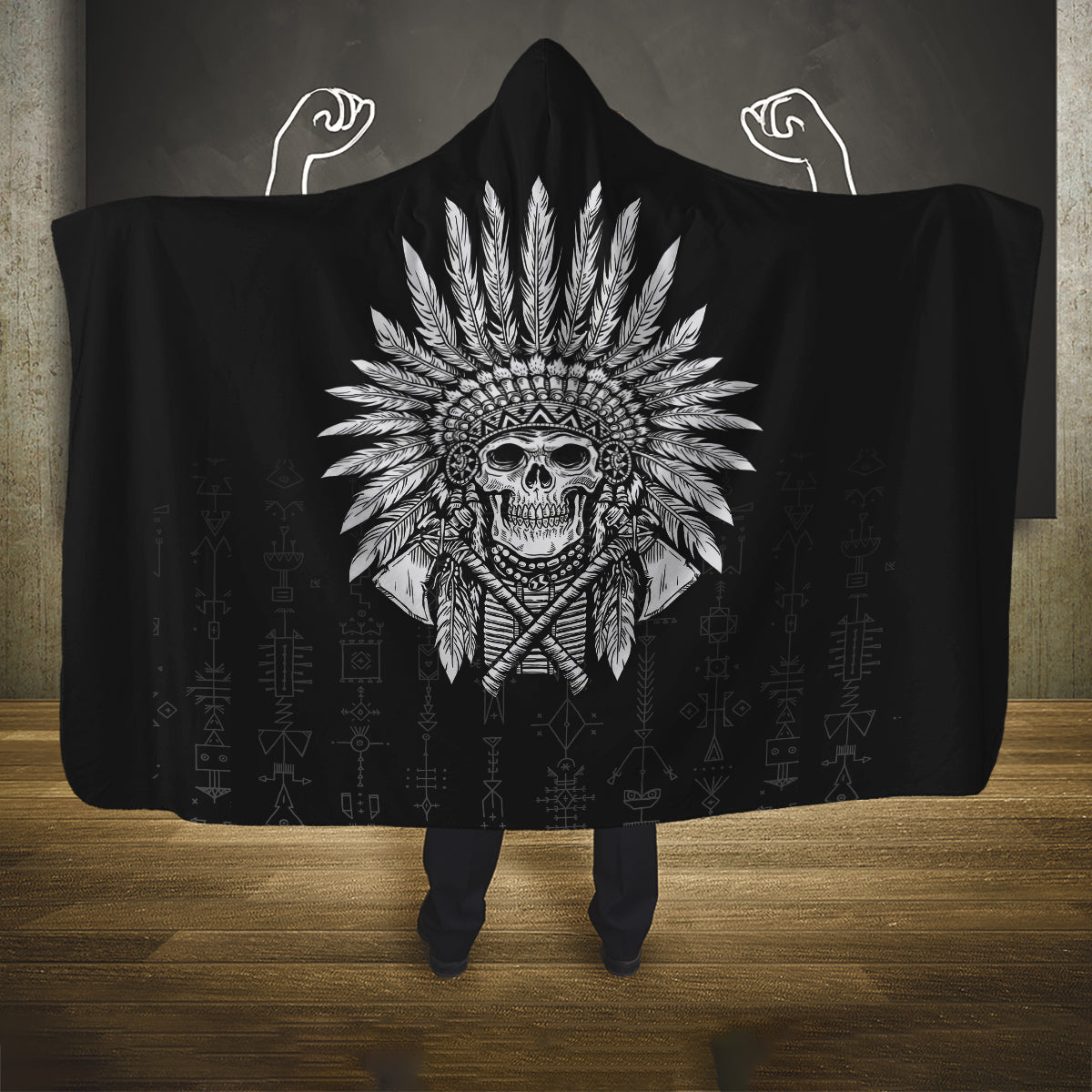 skull-hooded-blanket-chief-skeleton