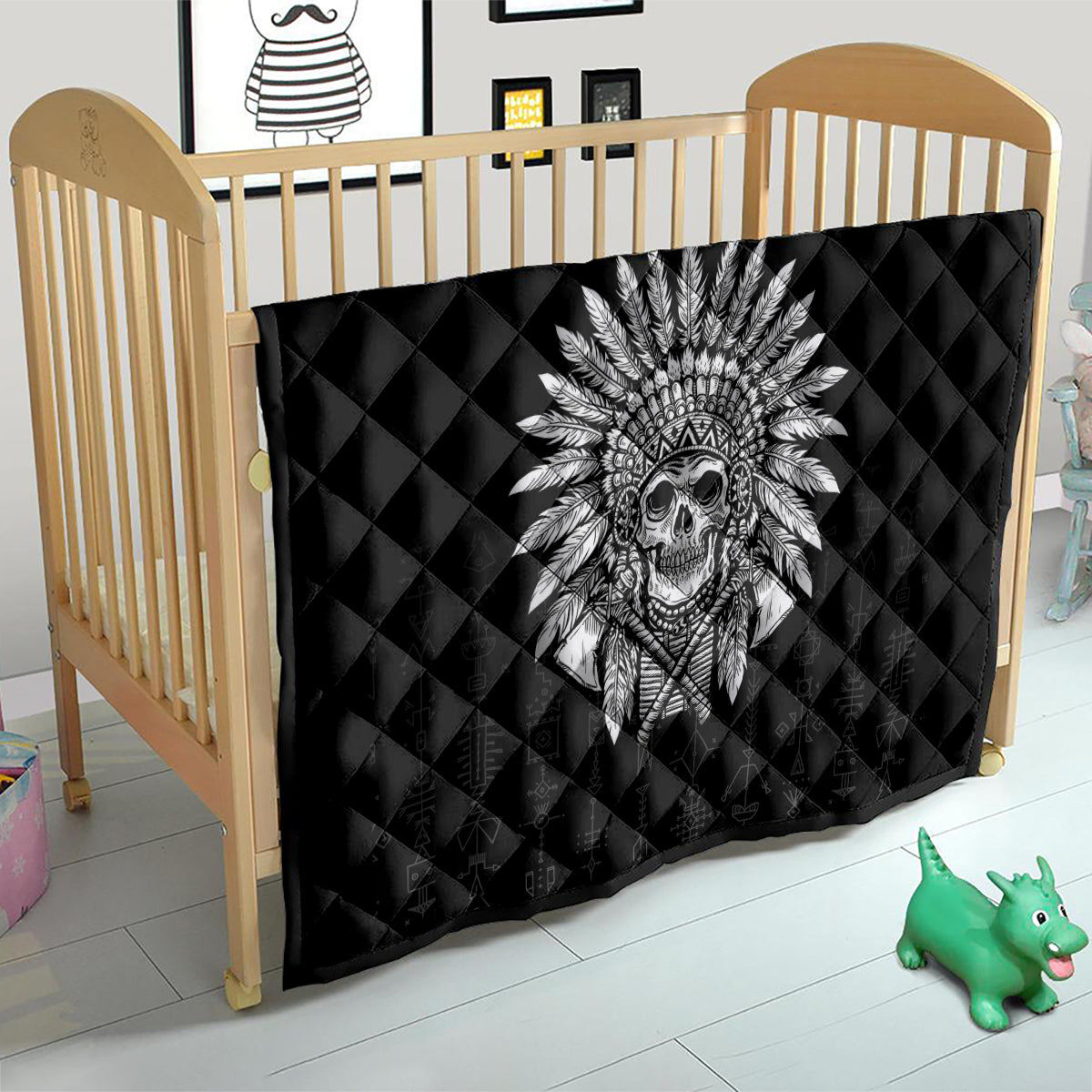 Skull Quilt Chief Skeleton - Wonder Print Shop