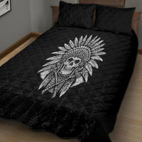 Skull Quilt Bed Set Chief Skeleton - Wonder Print Shop