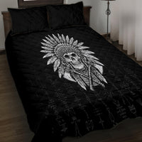 Skull Quilt Bed Set Chief Skeleton - Wonder Print Shop