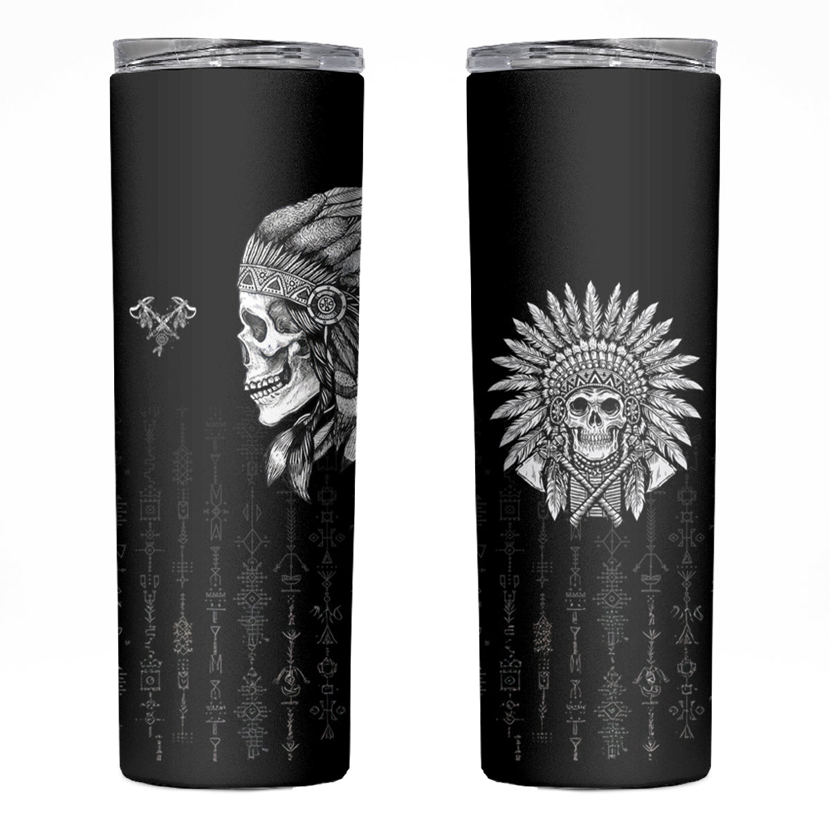 Skull Skinny Tumbler Chief Skeleton - Wonder Print Shop
