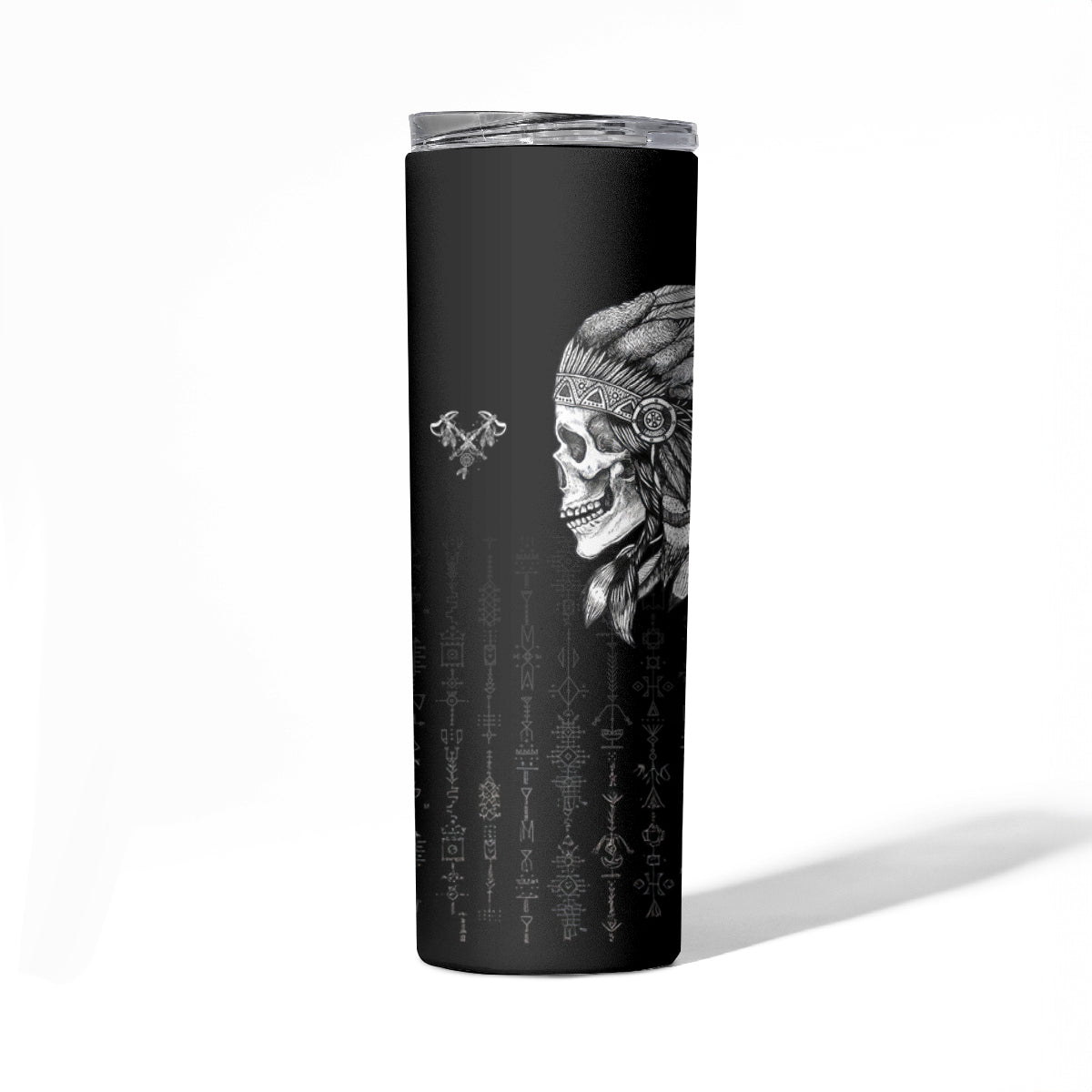 Skull Skinny Tumbler Chief Skeleton - Wonder Print Shop