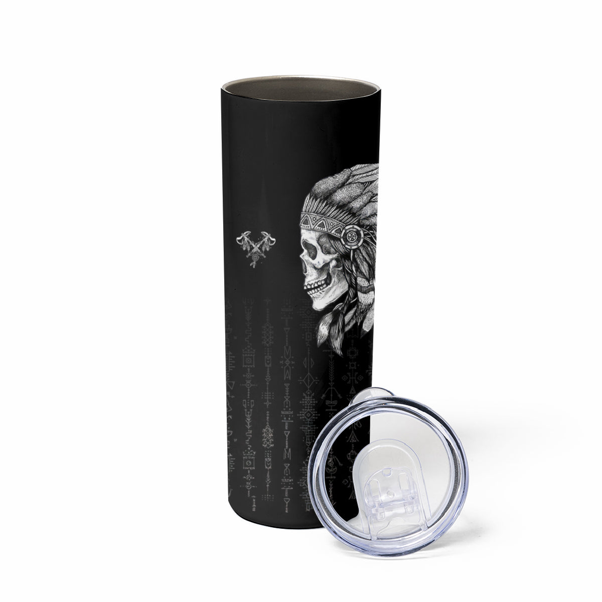 Skull Skinny Tumbler Chief Skeleton - Wonder Print Shop