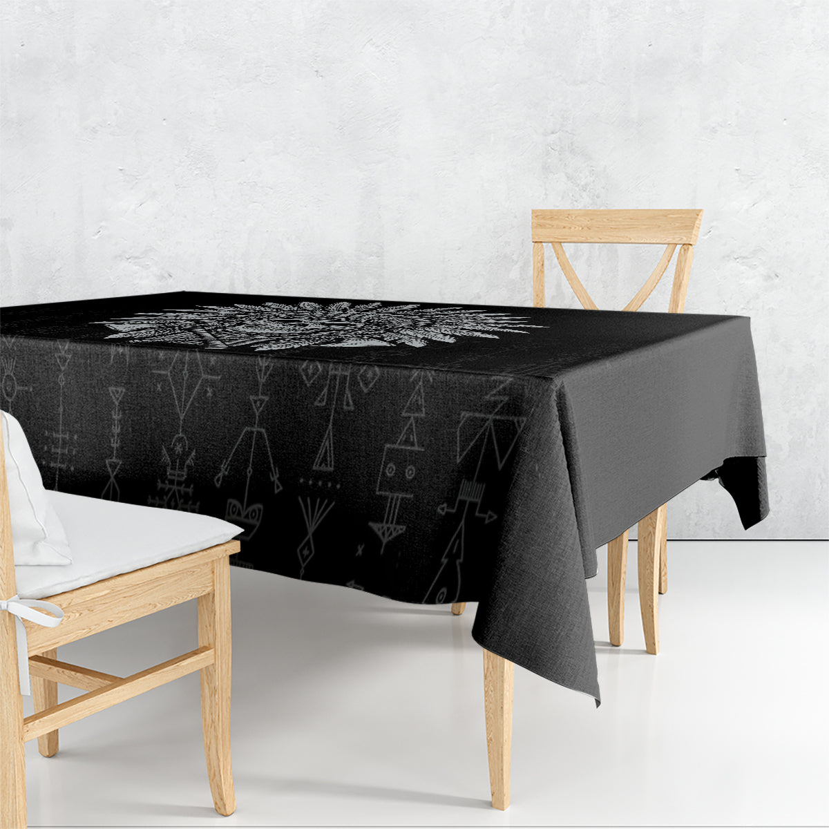Skull Tablecloth Chief Skeleton - Wonder Print Shop