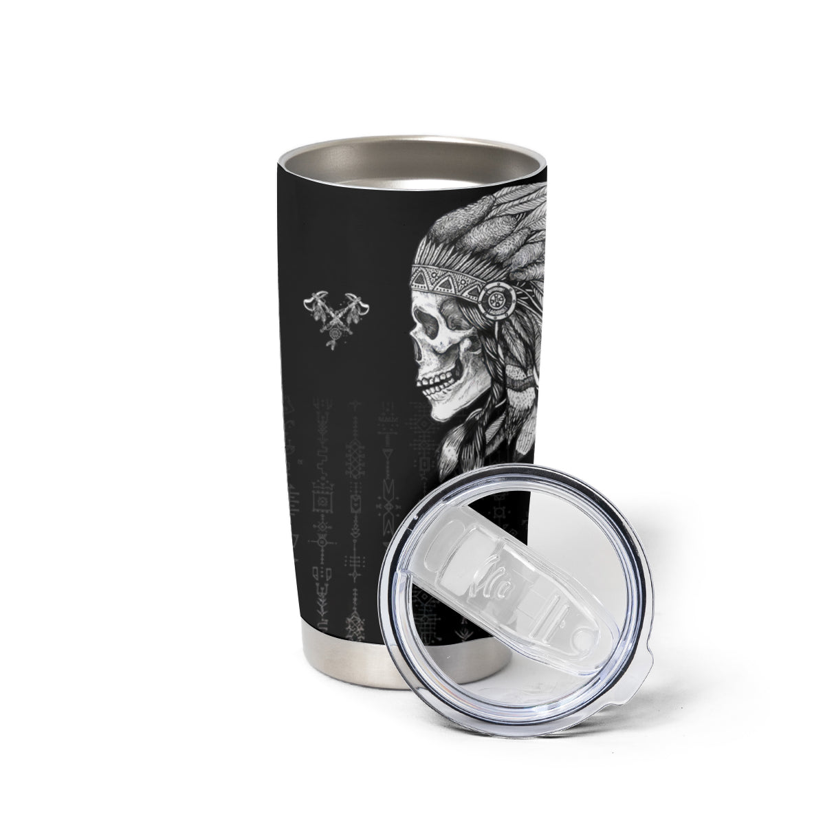 Skull Tumbler Cup Chief Skeleton - Wonder Print Shop
