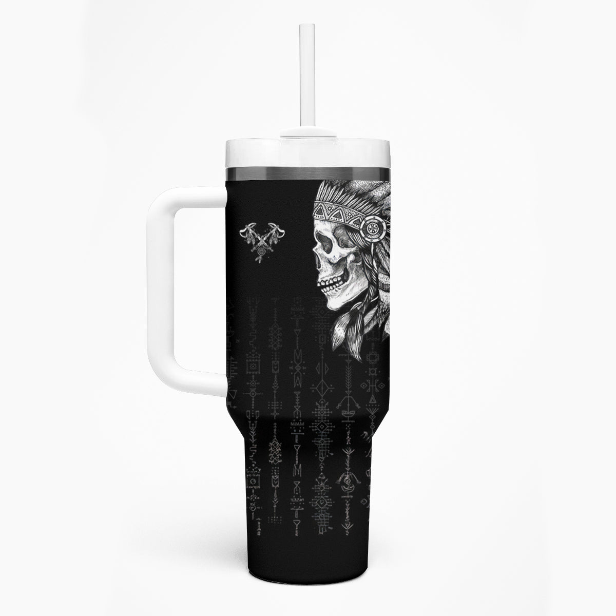 Skull Tumbler With Handle Chief Skeleton - Wonder Print Shop