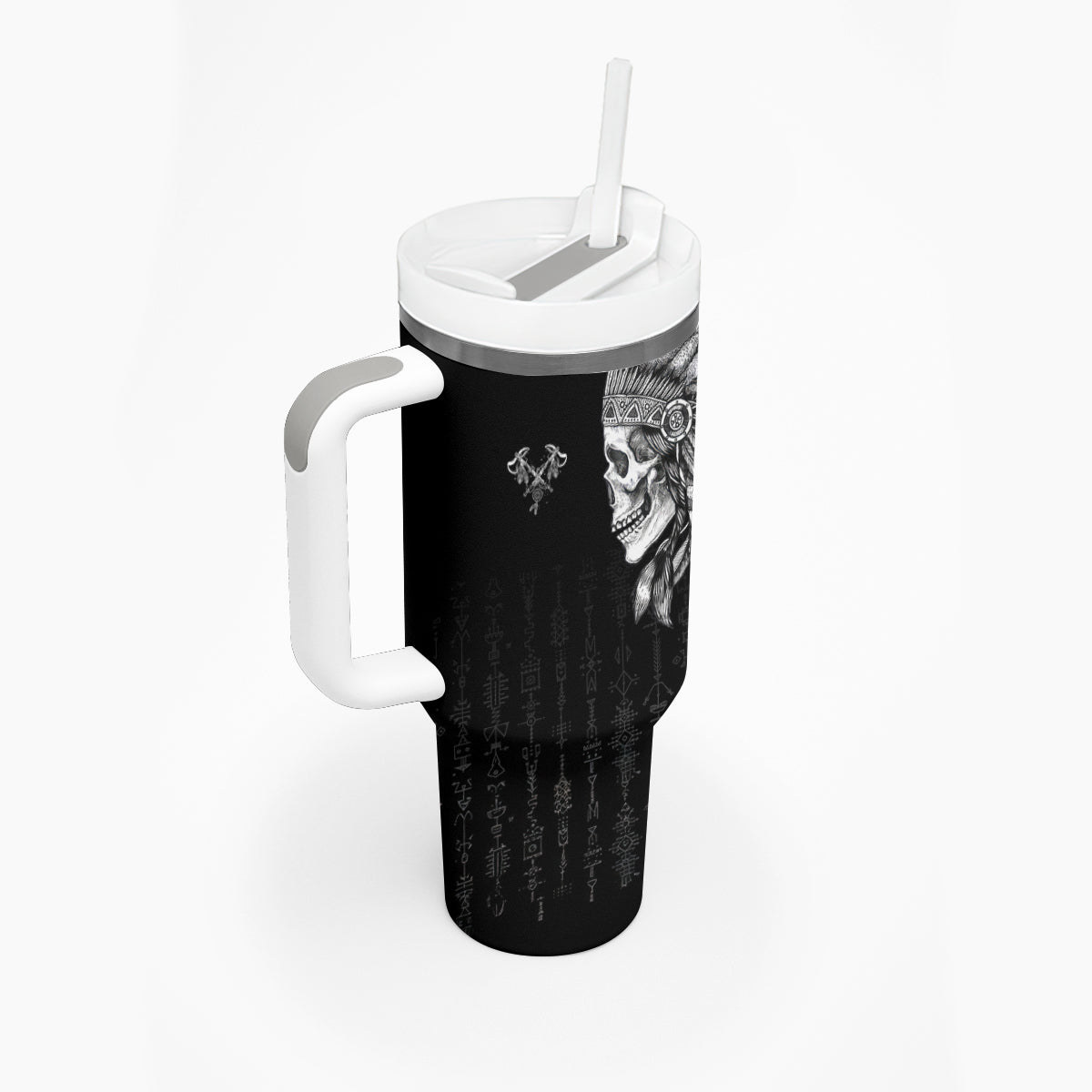 Skull Tumbler With Handle Chief Skeleton - Wonder Print Shop
