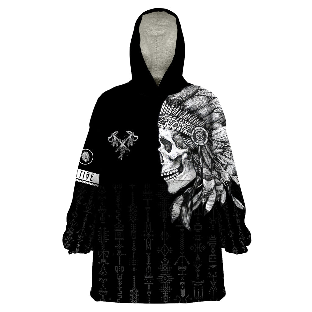 Skull Wearable Blanket Hoodie Chief Skeleton - Wonder Print Shop