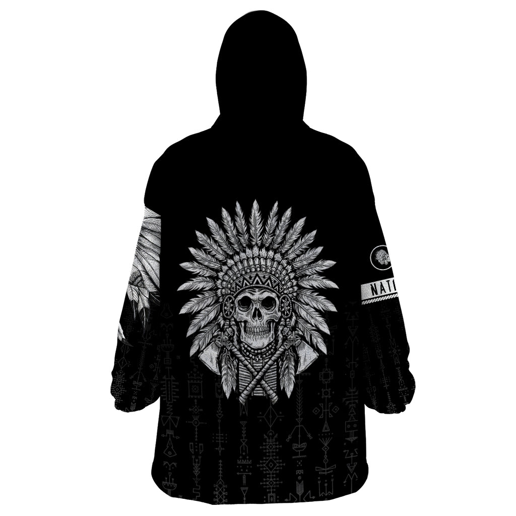 Skull Wearable Blanket Hoodie Chief Skeleton - Wonder Print Shop