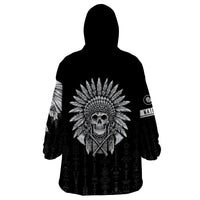 Skull Wearable Blanket Hoodie Chief Skeleton - Wonder Print Shop