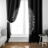 Skull Window Curtain Chief Skeleton - Wonder Print Shop