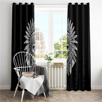 Skull Window Curtain Chief Skeleton - Wonder Print Shop