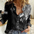 Skull Women Casual Shirt Chief Skeleton - Wonder Print Shop