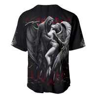 Skull Baseball Jersey Death Angel In Love - Wonder Print Shop