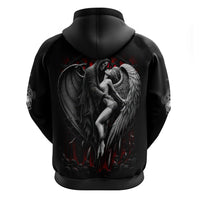 Skull Hoodie Death Angel In Love - Wonder Print Shop