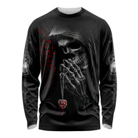 Skull Long Sleeve Shirt Death Angel In Love - Wonder Print Shop