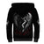 Skull Sherpa Hoodie Death Angel In Love - Wonder Print Shop