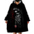 Skull Wearable Blanket Hoodie Death Angel In Love - Wonder Print Shop