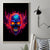 Skull Canvas Wall Art Purple Skull Fire - Wonder Print Shop