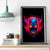 Skull Canvas Wall Art Purple Skull Fire - Wonder Print Shop