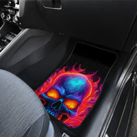 Skull Car Mats Purple Skull Fire - Wonder Print Shop
