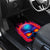 Skull Car Mats Purple Skull Fire - Wonder Print Shop