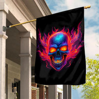 Skull Garden Flag Purple Skull Fire - Wonder Print Shop