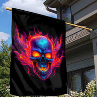 Skull Garden Flag Purple Skull Fire - Wonder Print Shop