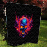 Skull Quilt Purple Skull Fire - Wonder Print Shop