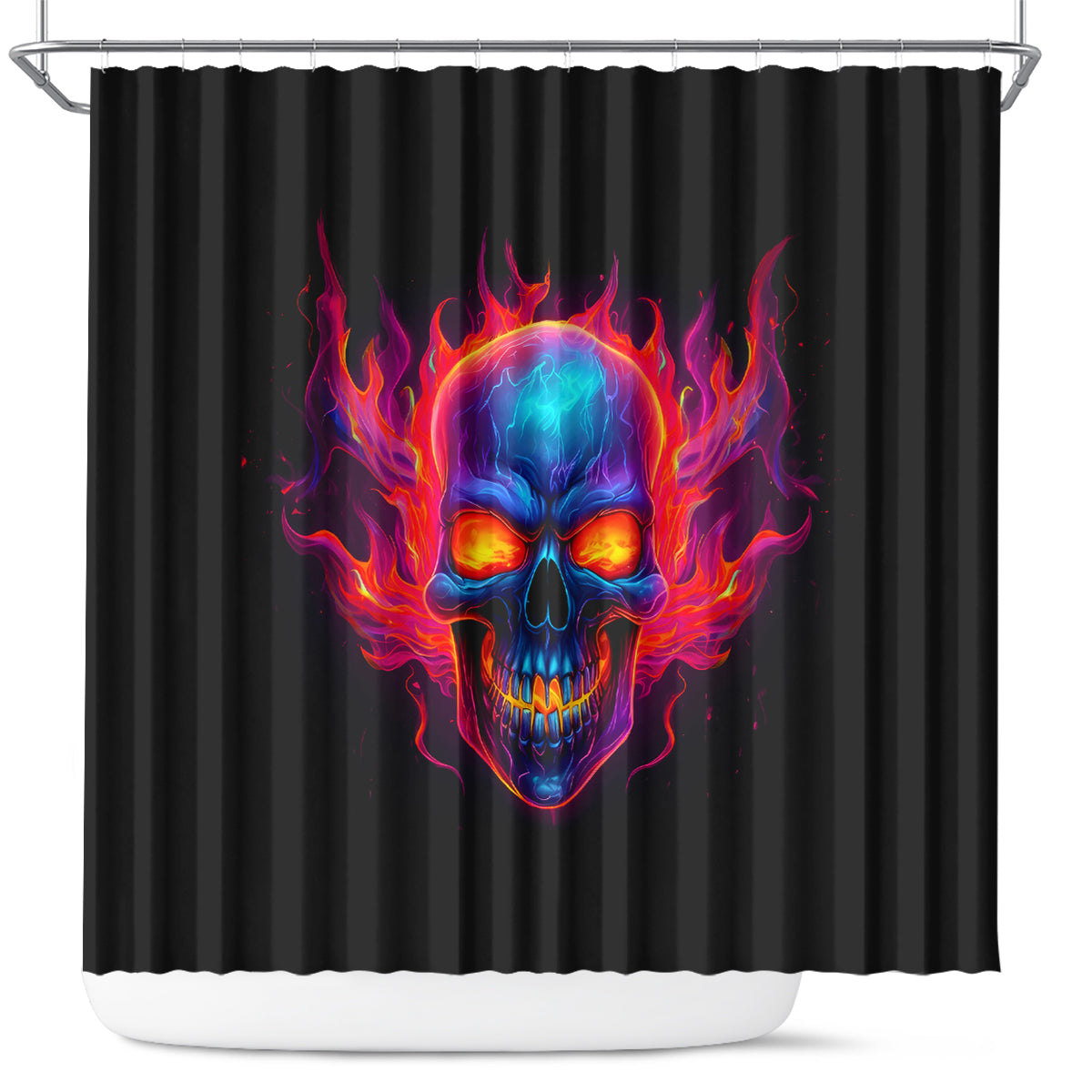 skull-shower-curtain-purple-skull-fire