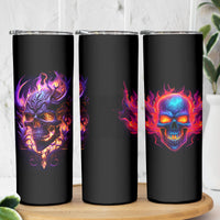 Skull Skinny Tumbler Purple Skull Fire - Wonder Print Shop