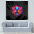 Skull Tapestry Purple Skull Fire - Wonder Print Shop