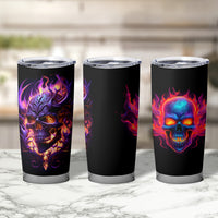 Skull Tumbler Cup Purple Skull Fire - Wonder Print Shop