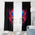 Skull Window Curtain Purple Skull Fire - Wonder Print Shop